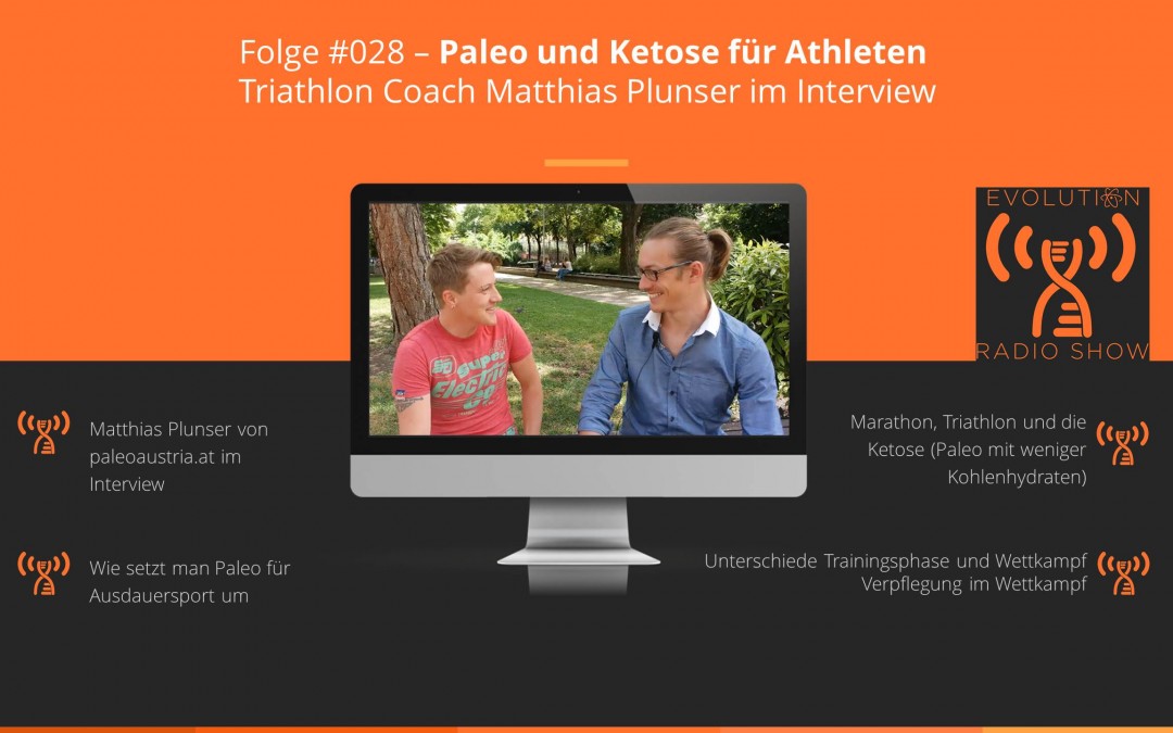 Evolution Radio Show Folge #028 – Paleo und Ketose für Athleten | Triathlon Coach Matthias Plunser im Interview