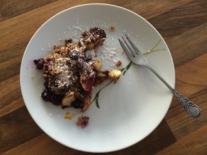 Paleo Brainfood Rezept: Blaubeeren Streuselkuchen - Fertig Angerichtet